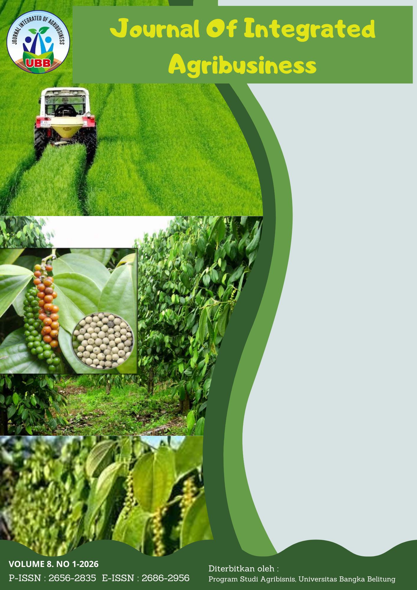 					View Vol. 8 No. 1 (2026): Journal of Integrated Agribusiness
				
