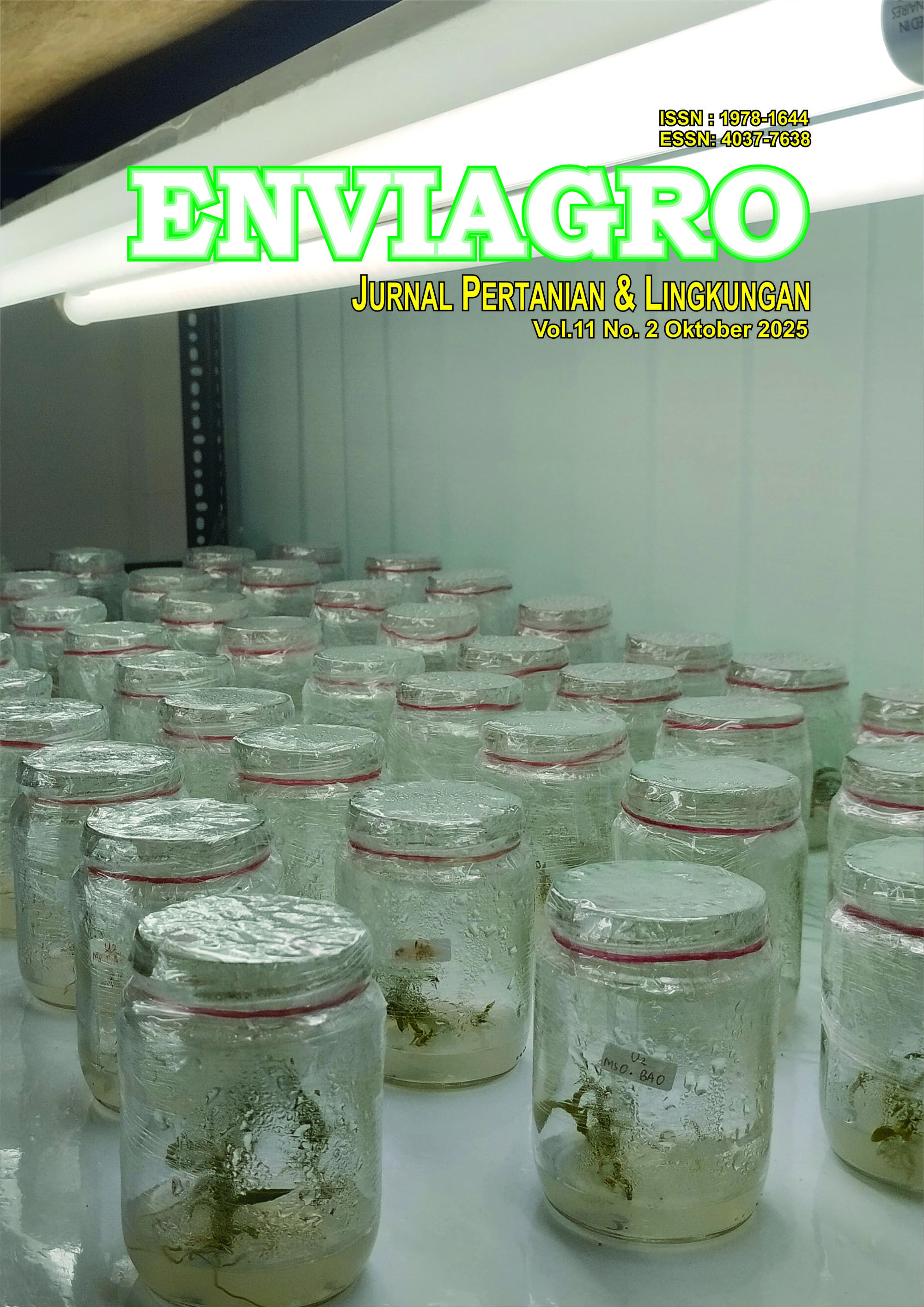 					View Vol. 11 No. 2 (2025): Enviagro
				